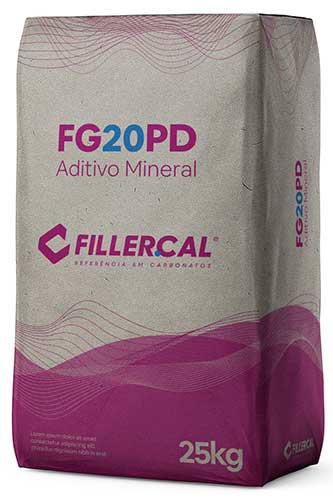 Fillercal FG 20 PD Carbonato de Cálcio • Aditivo Mineral • Malha Grossa